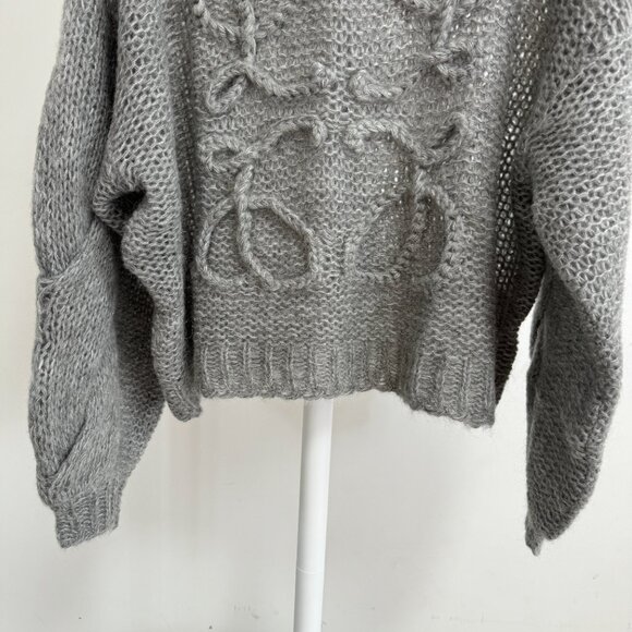 Loewe Anagram open-knit mohair-blend sweater - Picture 7 of 13